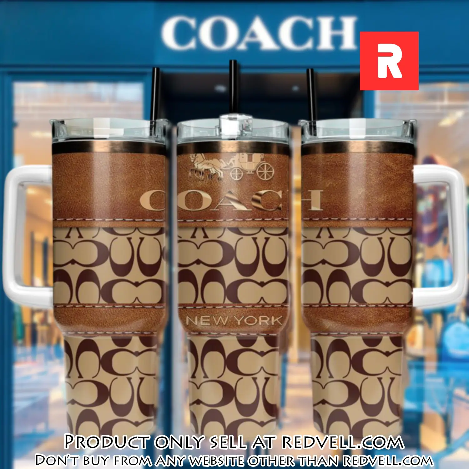 Coach new york stanley tumbler 40oz stanley tumbler coach logo ktb1120 rv5404810